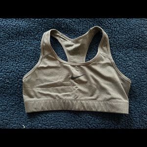 Nike Dri-Fit Sports Bra, Grey, Size M